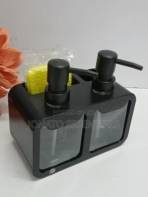 4-in-1 Compact Kitchen Soap Dispenser Sponge Holder - Space Saver