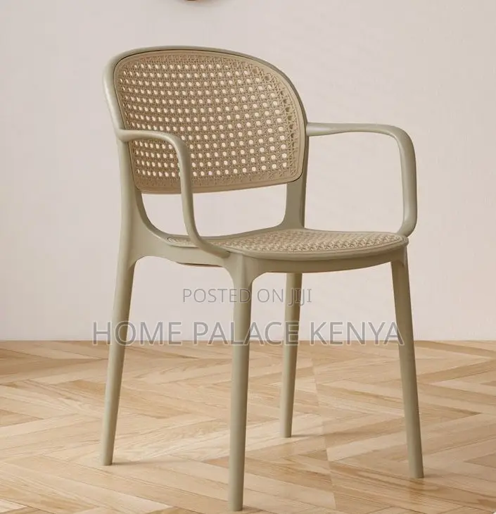 Plastic Chair: Rattan Inspired Weatherproof Chair With Armrests