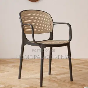 Plastic Chair: Rattan Inspired Weatherproof Chair With Armrests