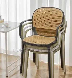 Plastic Chair: Rattan Inspired Weatherproof Chair With Armrests
