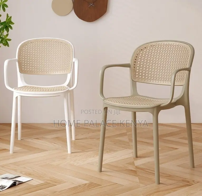 Plastic Chair: Rattan Inspired Weatherproof Chair With Armrests