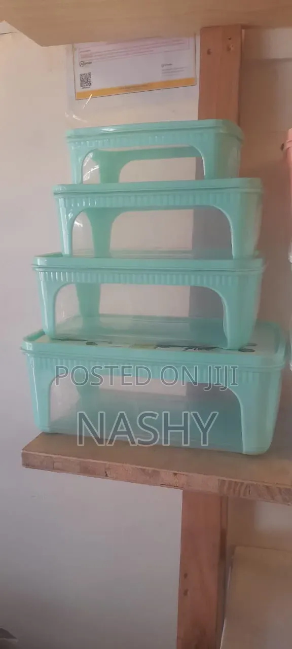 4 Pieces Plastic Container Set