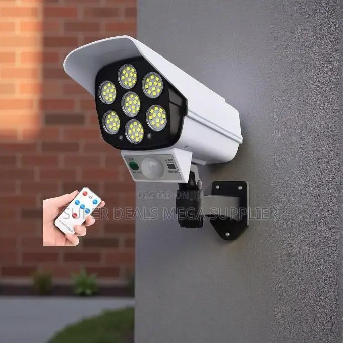 Rechargeable Dummy Fake Cctv Camera With Pir Solar Light