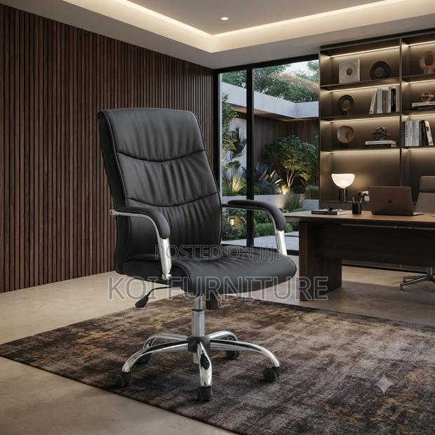 Office Chairs; Leather Ceos Visitor High Office Chair - thumbnail 5