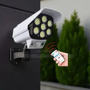 Remote Controlled Dummy Fake Camera With Solar Led Light Lamp
