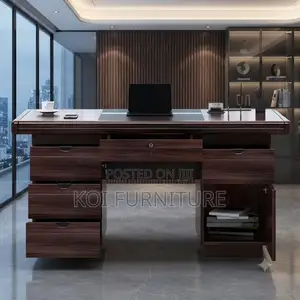 Office Desk; 1.2 Meters Executive Office Desk With Included Drawers