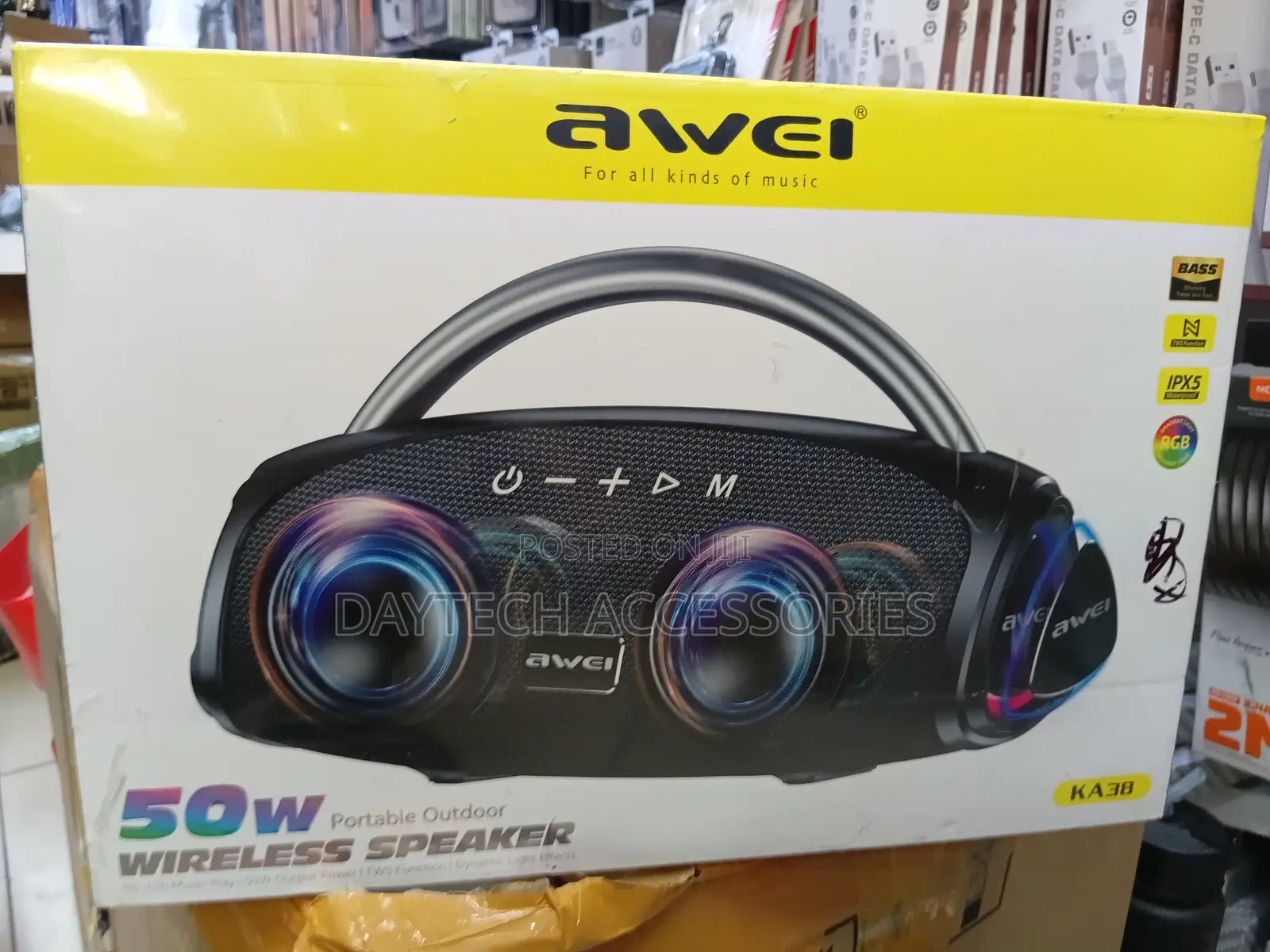 Awei Ka38 50w Outdoor Wireless Bluetooth Speaker