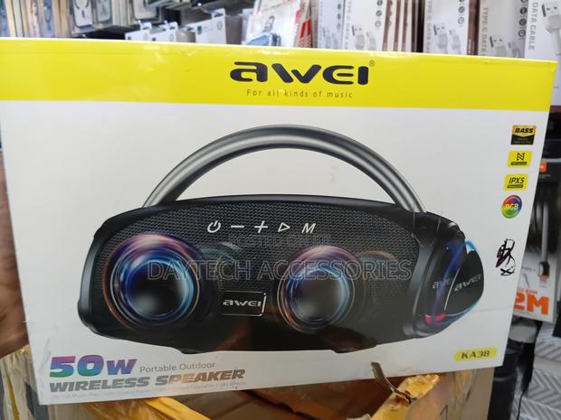 Awei Ka38 50w Wireless Outdoor Speaker Ipx5 Waterproof RGB Light