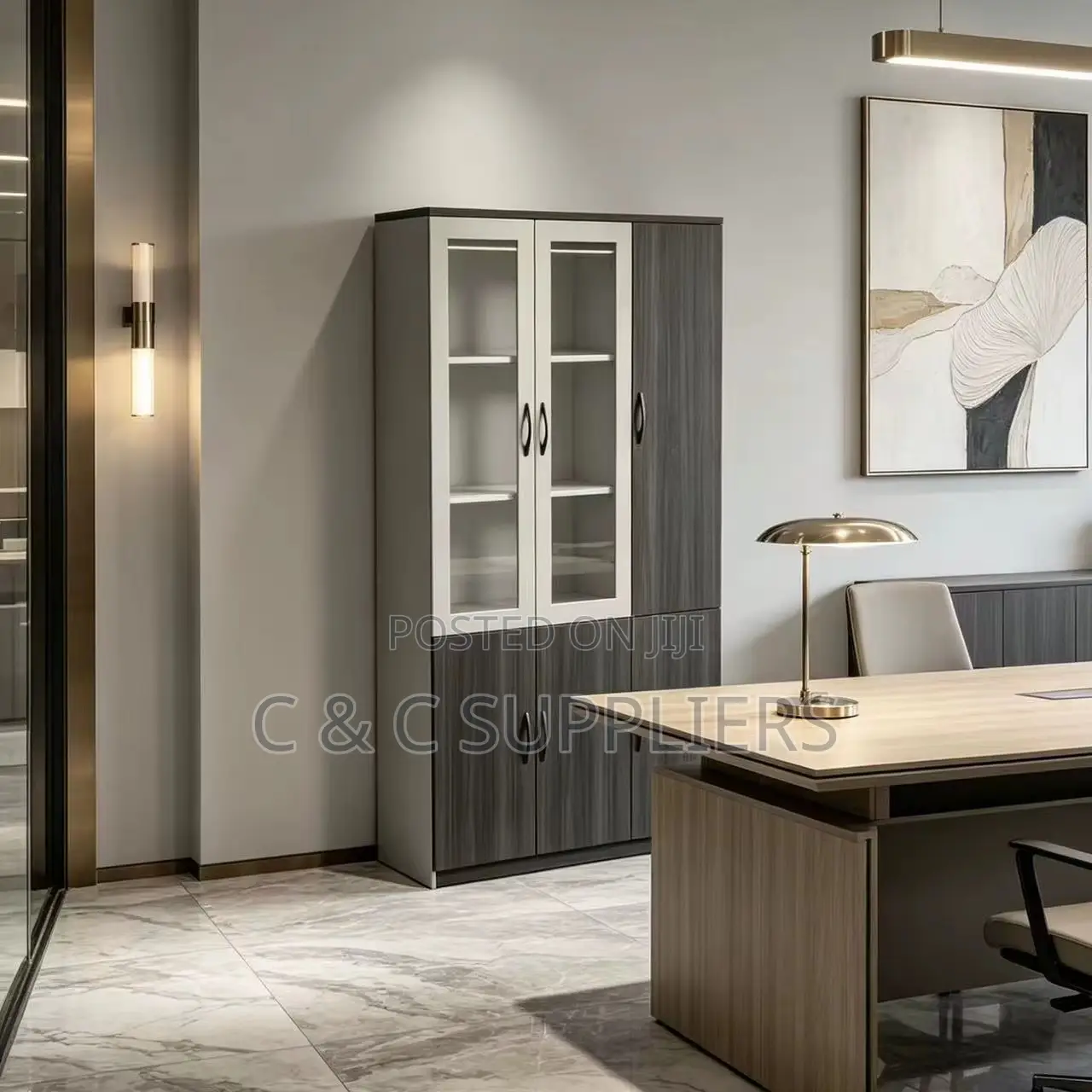 3-Swing Door Wooden Cabinet