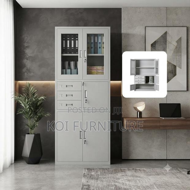 Office Cabinets; Filing Office Storage Cabinet With Safe Inside - thumbnail 3