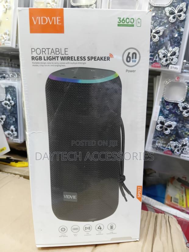 This Is a Vidvie Sp927 Portable RGB Light Wireless Speaker