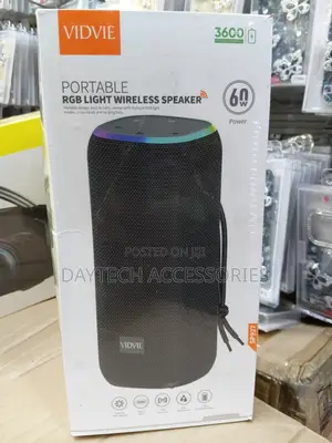 This Is a Vidvie Sp927 Portable RGB Light Wireless Speaker