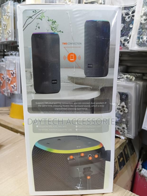 This Is a Vidvie Sp927 Portable RGB Light Wireless Speaker - thumbnail 3