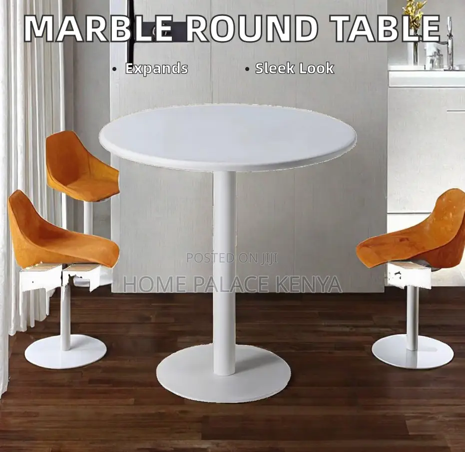 Dining Table: Bamboo Waterproof Round Bar Table
