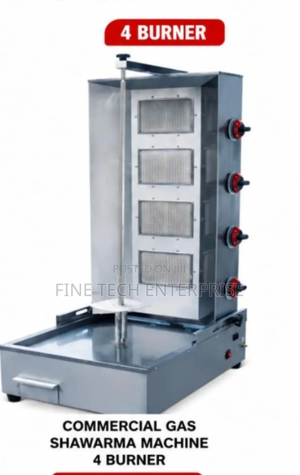Commercial Gas Shawarma Machine 4 Burner