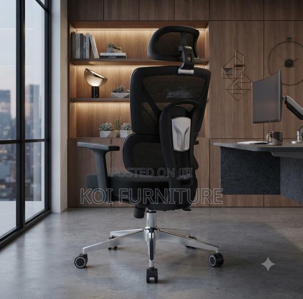 Office Chairs; Orthopedic Office Chair With Dual Back Support - thumbnail 2