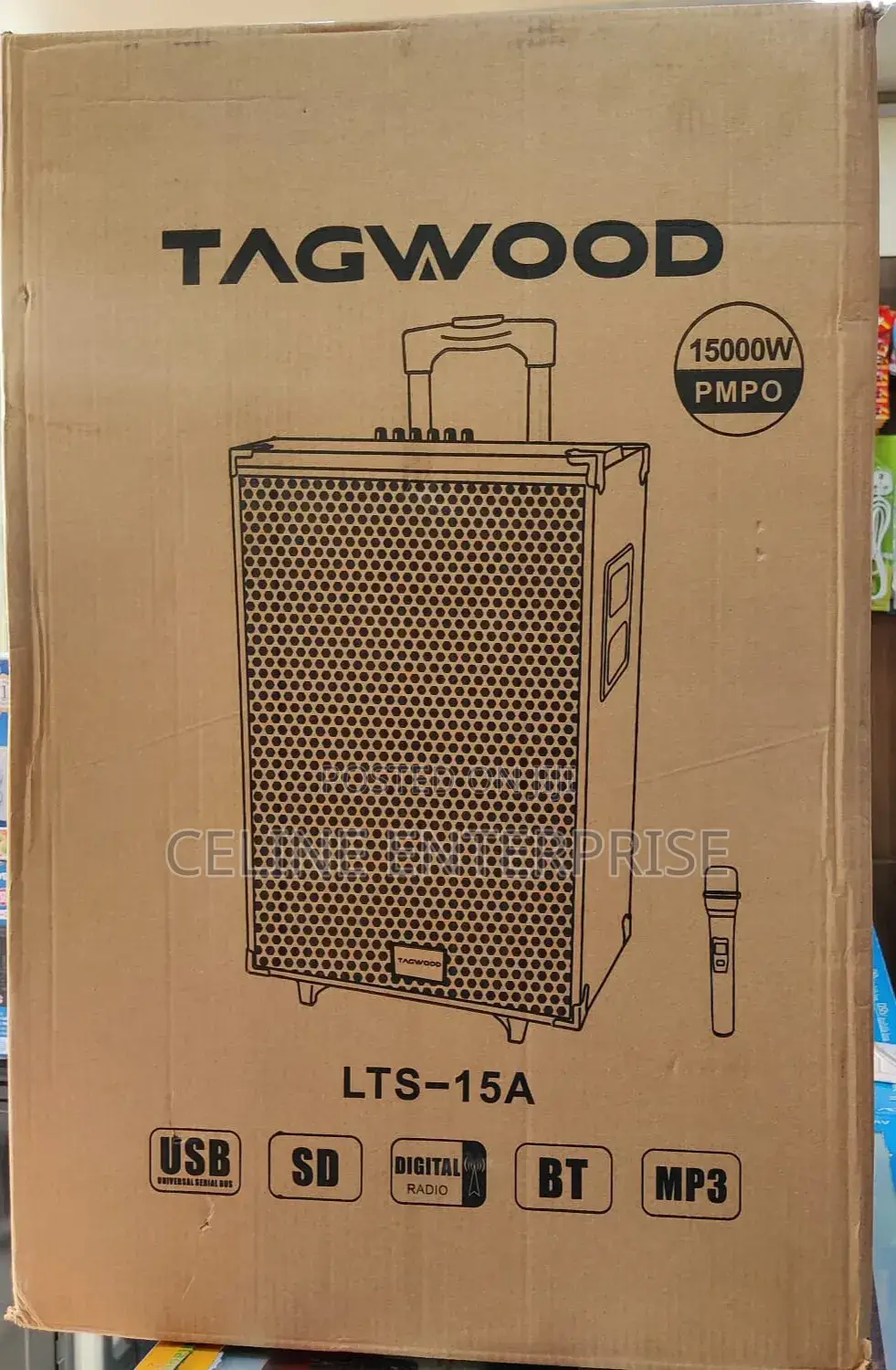 Tagwood Portable Bluetooth Speaker 15"