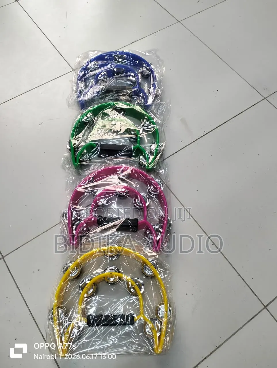 Double-Row Half-Moon Handheld Tambourines With Ergonomic Grip