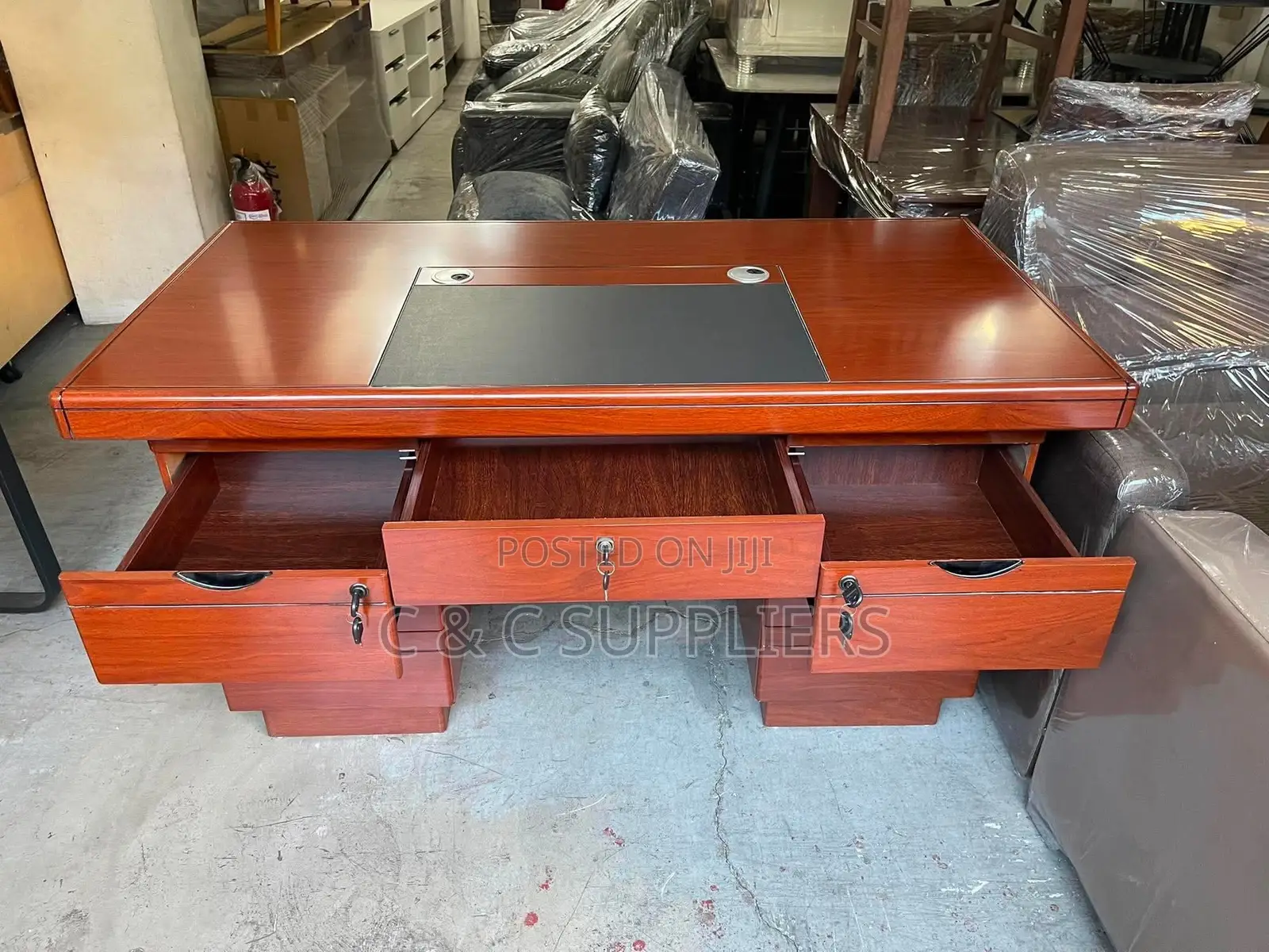 Mahogany Office Desk-1400mm