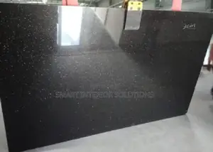 Polished Kenyan Black Granite Slab – 8ft by 2ft