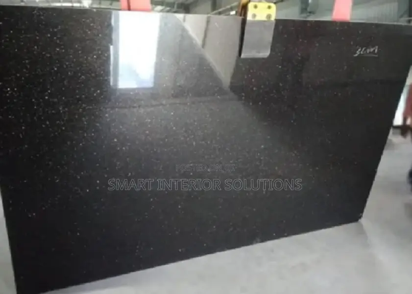 Polished Kenyan Black Granite Slab – 8ft by 2ft