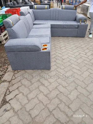 Grey Corner Seat Sofa Set for Sale