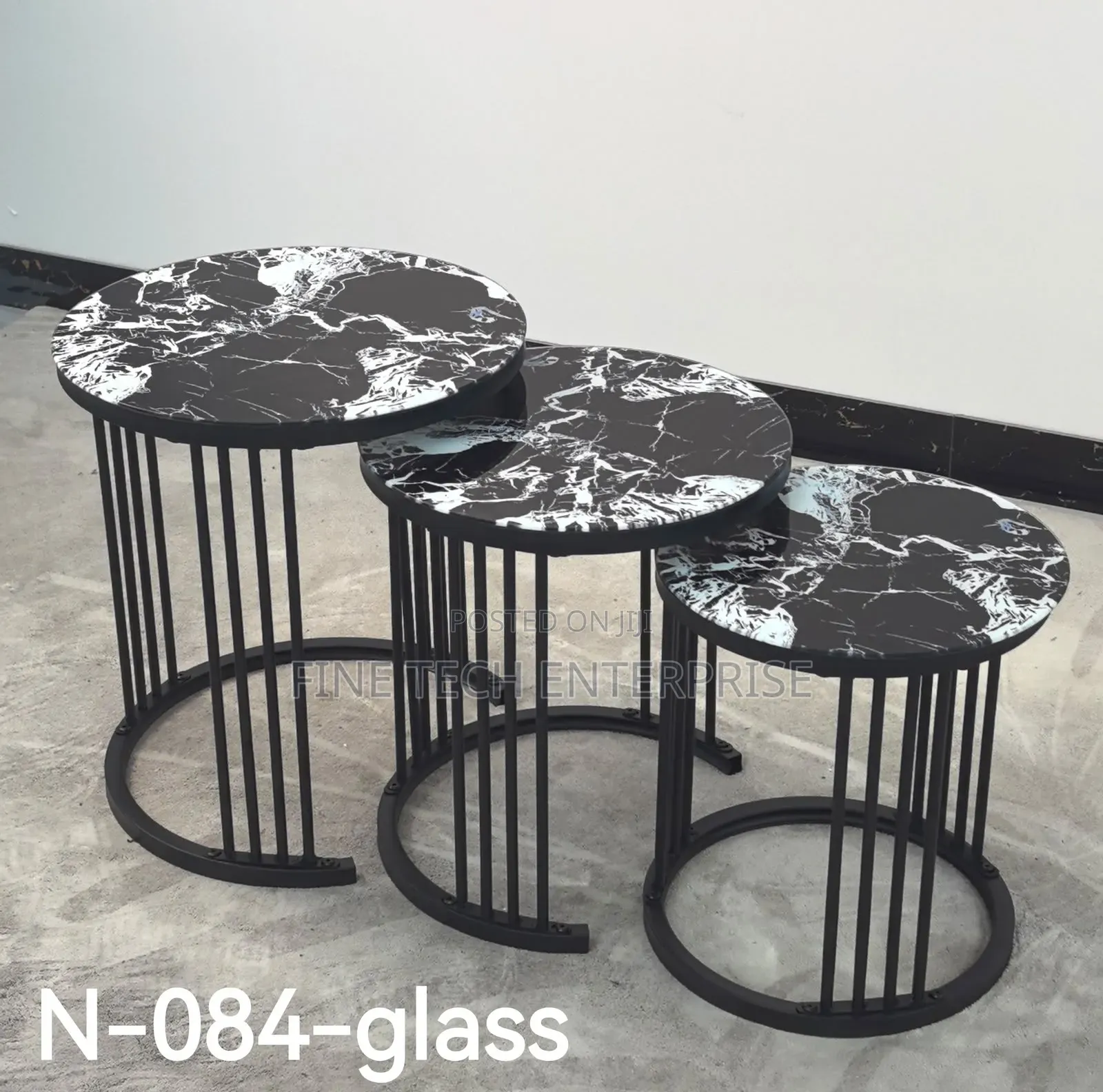 3 in 1 Executive Table (Glass Effect).