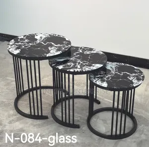 3 in 1 Executive Table (Glass Effect).