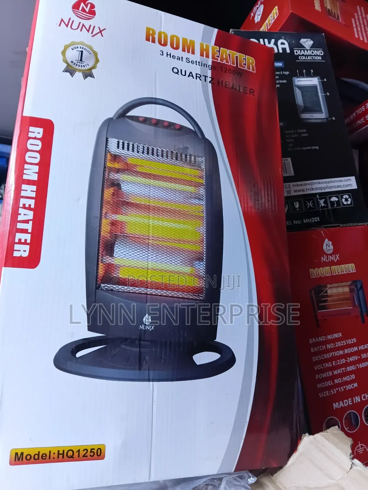 Nunix Quartz Room Heater Ceramic
