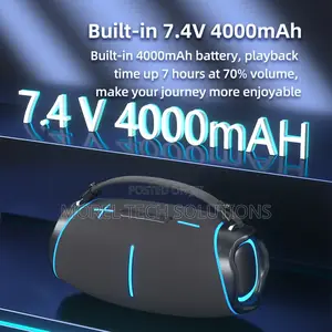 80w High-Power Bluetooth Speaker Heavy Bass Subwoofer, Ipx5 Waterproof