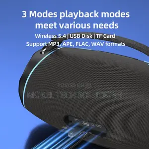 80w High-Power Bluetooth Speaker Heavy Bass Subwoofer, Ipx5 Waterproof