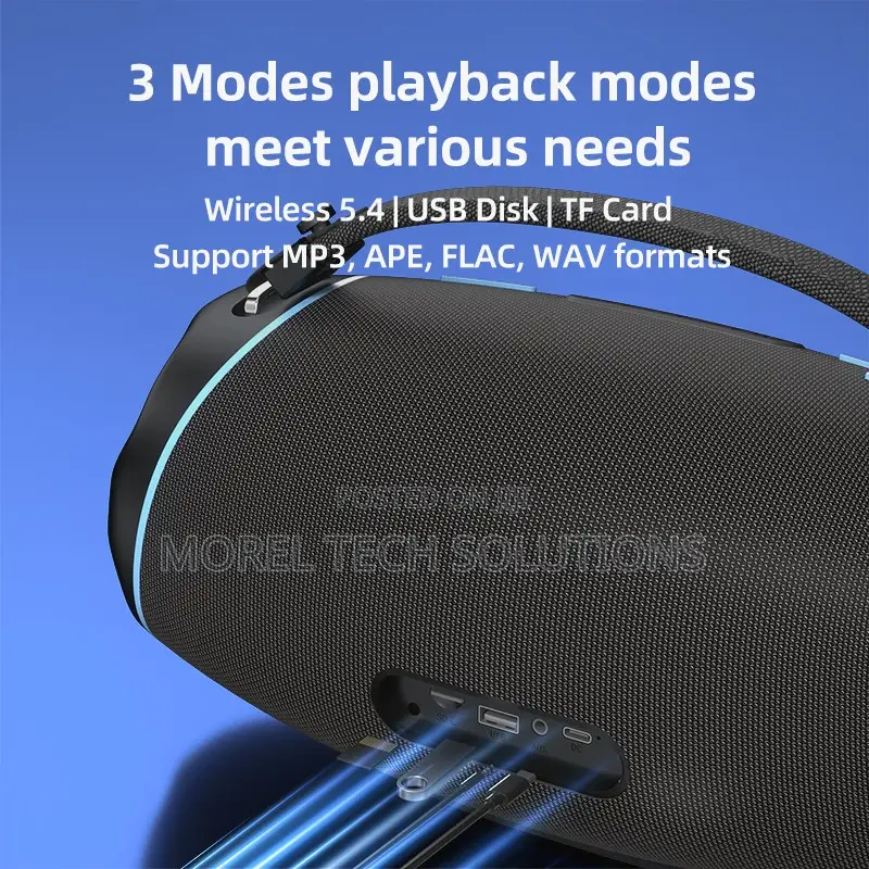 80w High-Power Bluetooth Speaker Heavy Bass Subwoofer, Ipx5 Waterproof