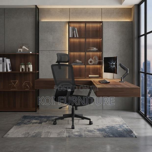 Office Chairs; Ergonomic Workstation Office Chair With Headrest