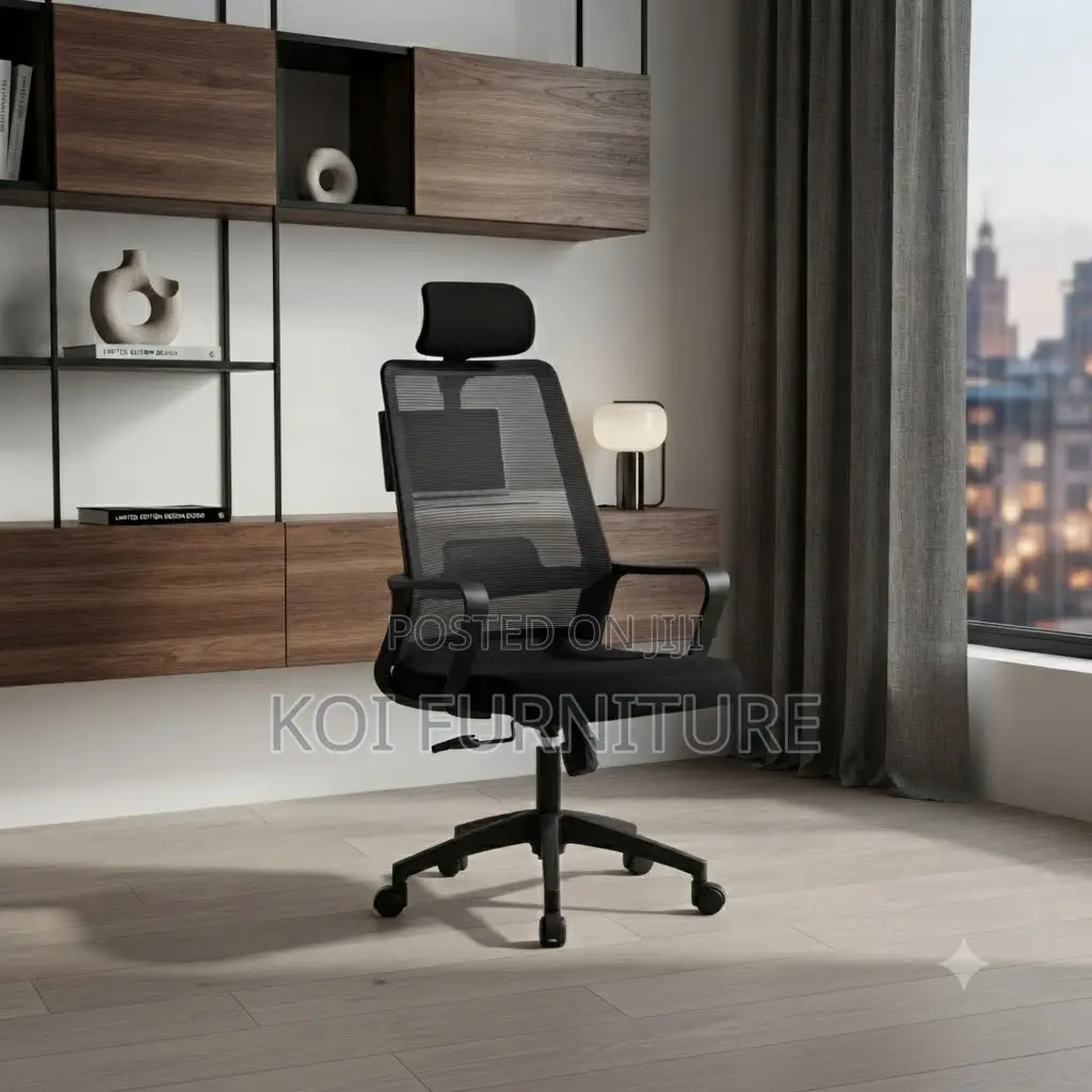 Office Chairs; Ergonomic Workstation Office Chair With Headrest