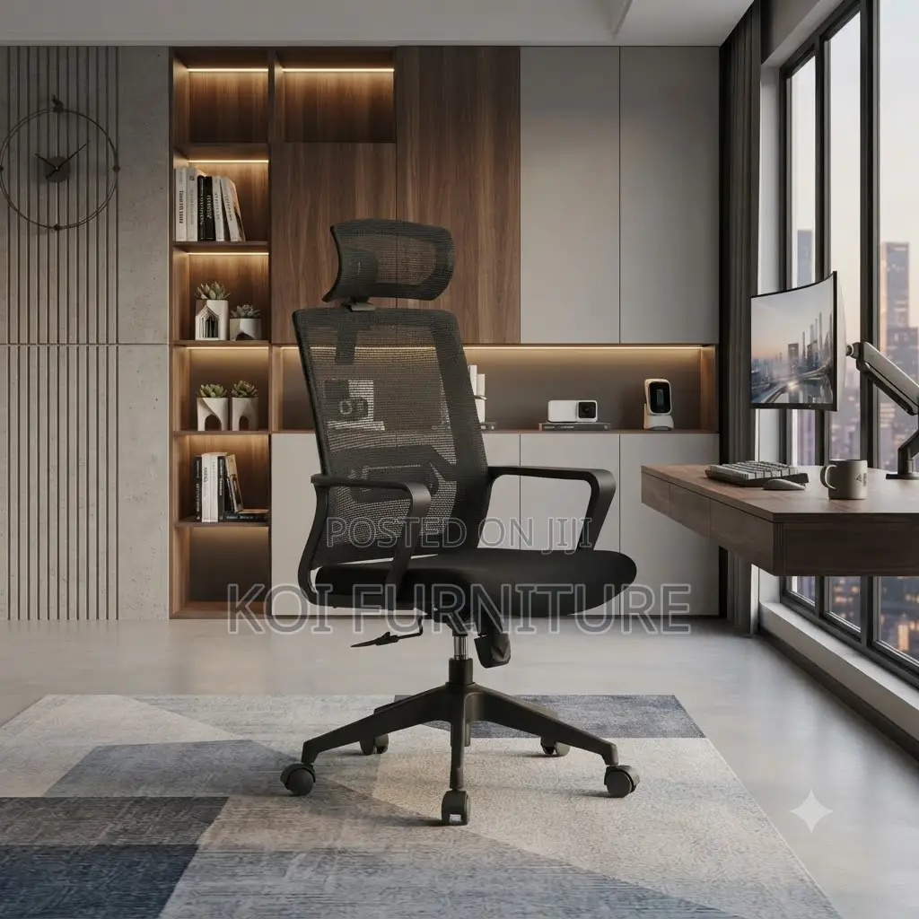 Office Chairs; Ergonomic Workstation Office Chair With Headrest