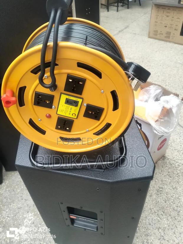 50-Meter Heavy-Duty Industrial Extension Cable Reel With 4 Sockets