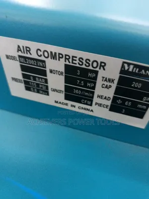 3hp 200l Milano Air Compressor
