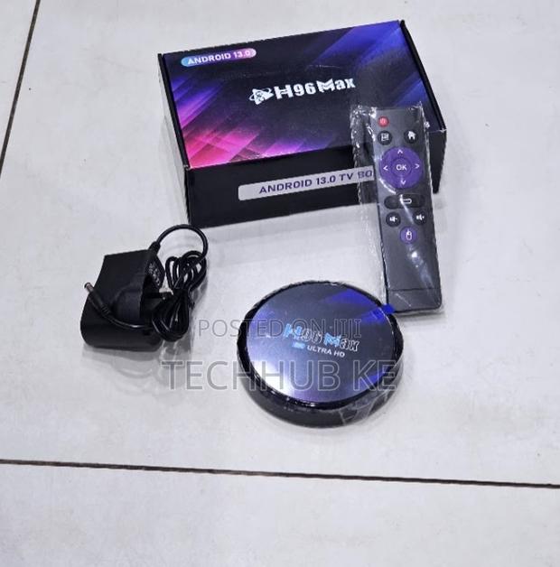 H96 Max Rk3528 4gb 32gb Android Tv Box With Voice Remote
