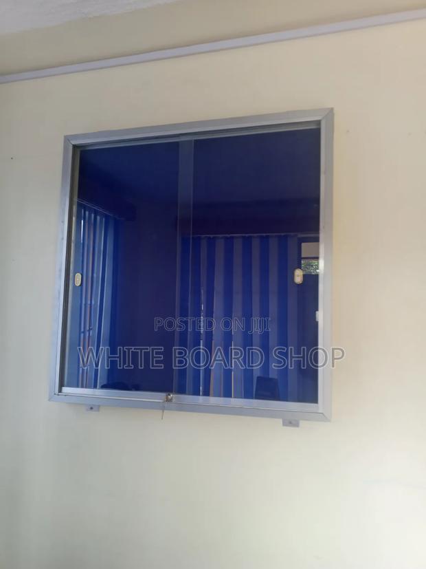 1m X 1m Indoor Sliding Glass Pinboards for Chancellor's