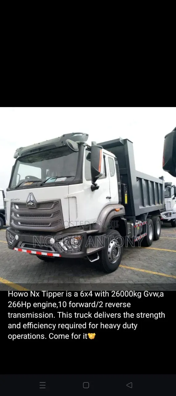 Zero Mileage Howo Tipper