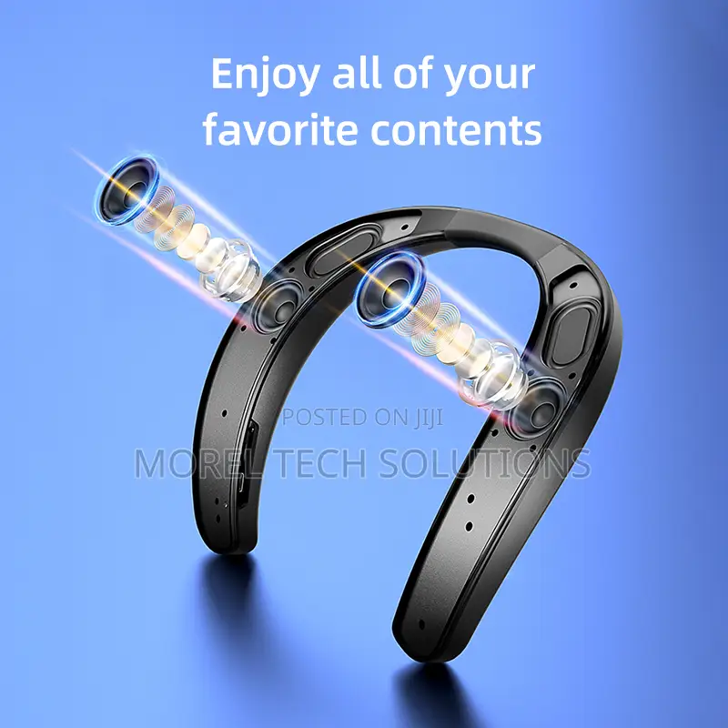 Wireless Bluetooth Neckband Speaker-3d Surround Sound, Ipx5 Sweatproof