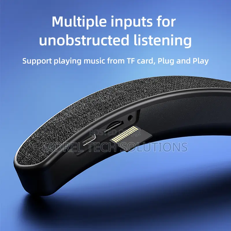 Wireless Bluetooth Neckband Speaker-3d Surround Sound, Ipx5 Sweatproof