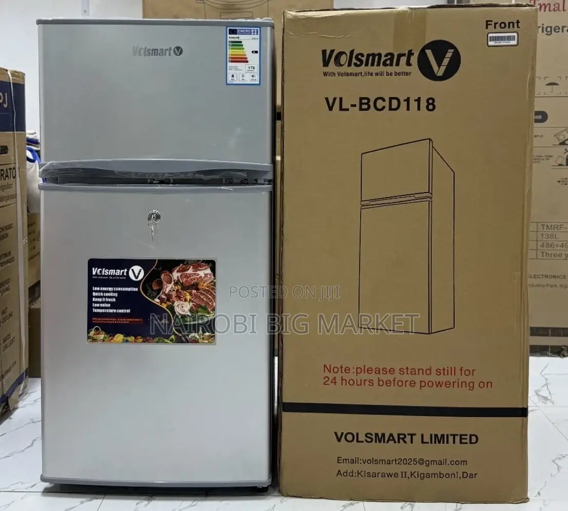 Volsmart 108 Liters Double Door Fridge