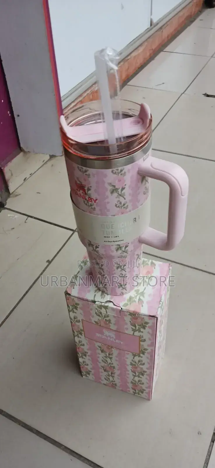 Premium Stanley Cup Mug With Straw and Handle