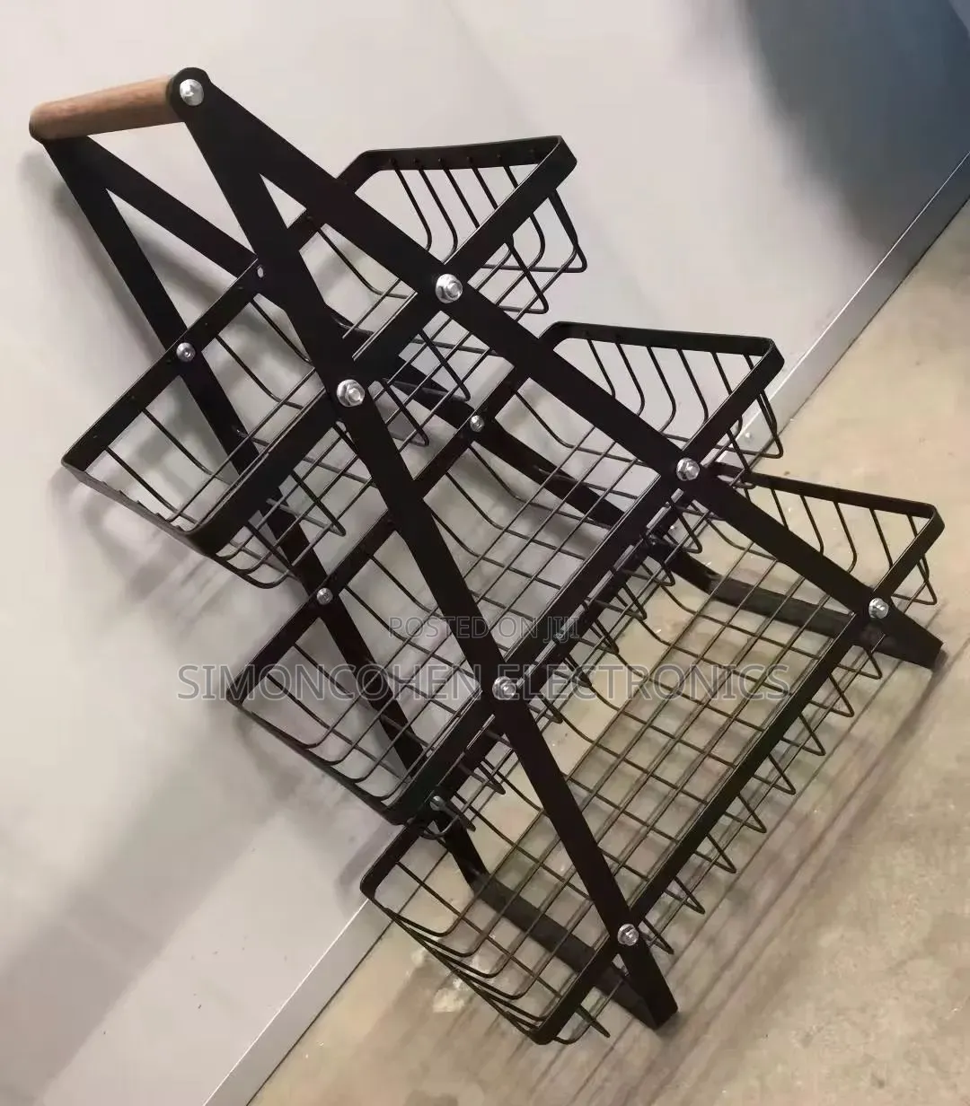 3 Tier Triangular Mesh Fruit Basket / Fruit Rack