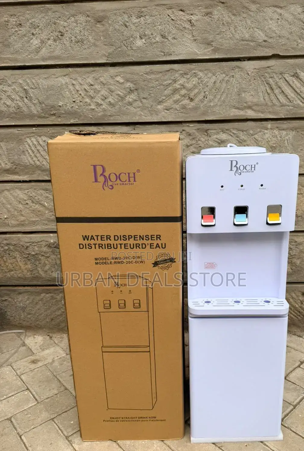 Executive Roch 3-Tap Standing Water Dispenser