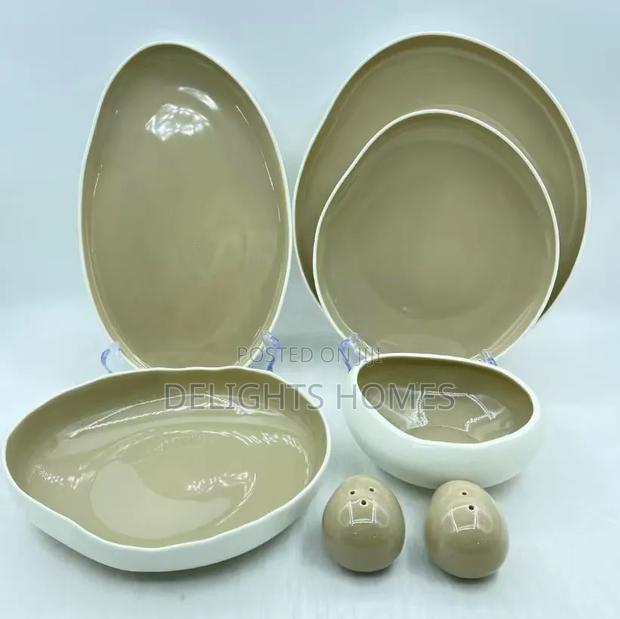 European Double Glazed Porcelain Dinner Set_arv