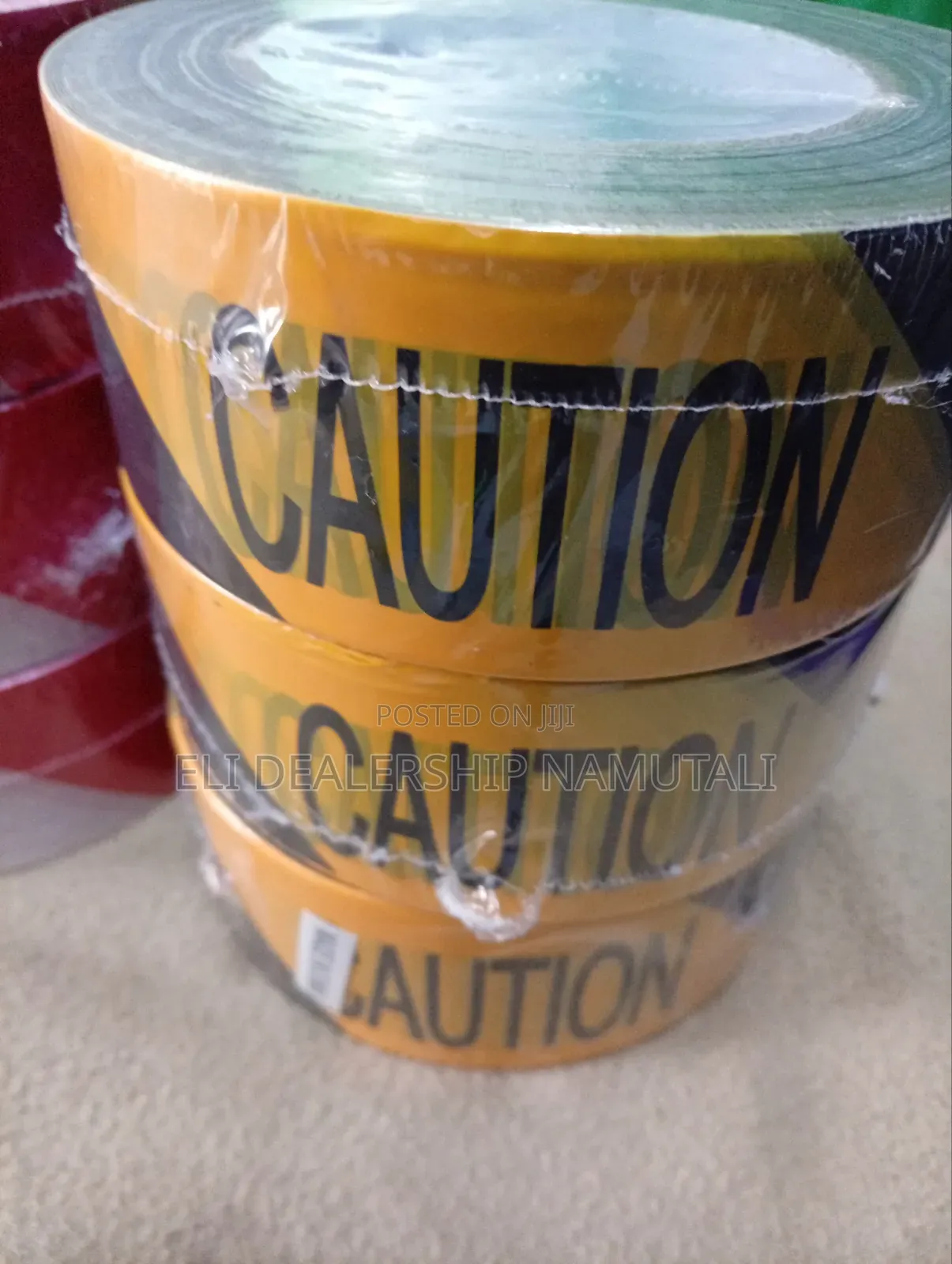 Safety Zone Barrier Tape – Yellow Caution Warning Roll