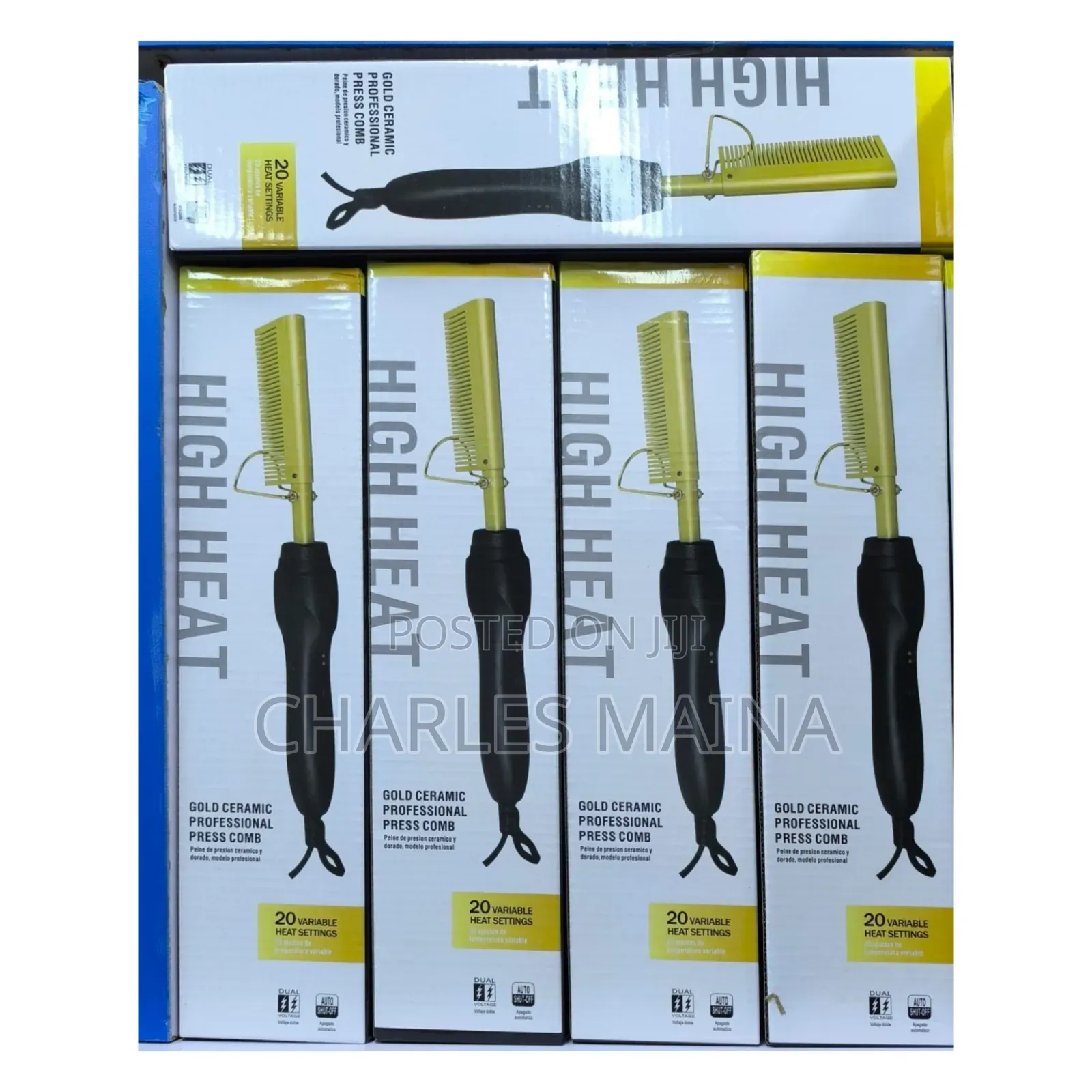 Professional Electric Hot Comb Hair Straightener