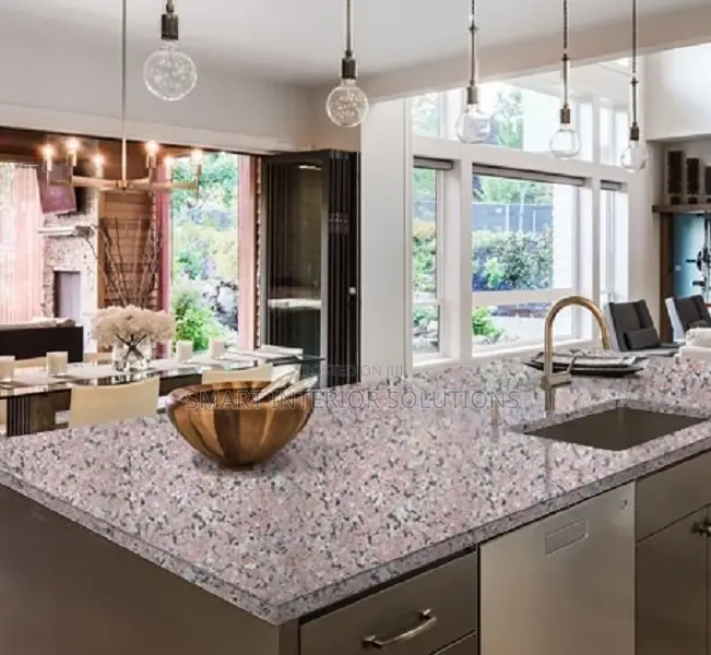 Premium Rosy Pink Granite Slab 8ft × 2ft